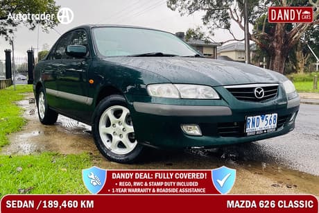 Green 2001 Mazda 626 Sedan Classic