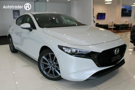 White 2026 Mazda Mazda3 Hatchback G20 Evolve