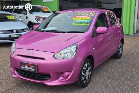 Pink 2013 Mitsubishi Mirage Hatchback Es