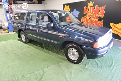 Blue 2001 Ford Courier Crew Cab Pickup Xl