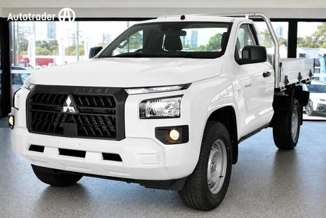 White 2026 Mitsubishi Triton Cab Chassis Glx (4X4)