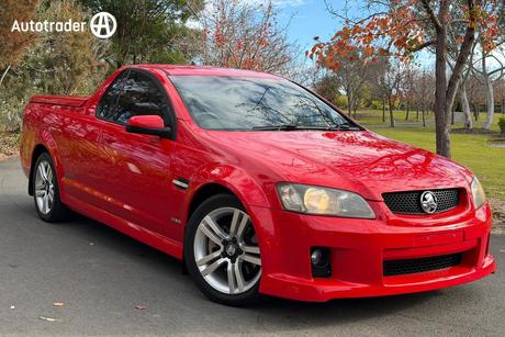 Red 2010 Holden Commodore Utility Ss