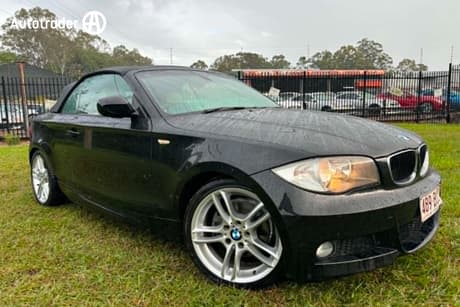Black 2010 BMW 120I Convertible