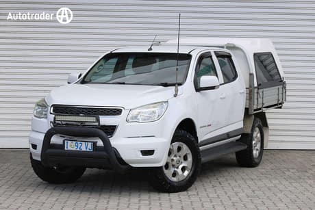 White 2015 Holden Colorado Crew Cab Chassis Ls (4X4)
