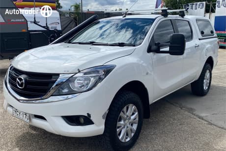 White 2014 Mazda BT-50 Dual Cab Utility Gt (4X4)