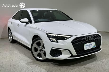 White 2023 Audi A3 Sedan 35 Tfsi Mhev