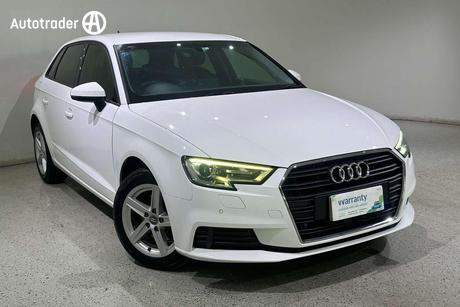 White 2019 Audi A3 Sportback 30 Tfsi Sportback (1.0 Tfsi)