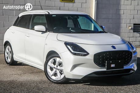 White 2026 Suzuki Swift Hatchback Hybrid Plus