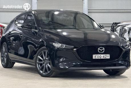 Black 2021 Mazda 3 Hatchback G20 Touring