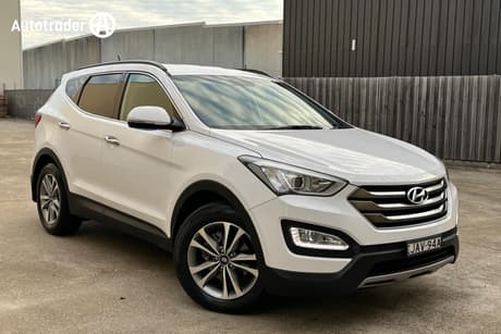 White 2015 Hyundai Santa FE Wagon Elite Crdi (4X4)