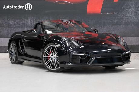 Black 2015 Porsche Boxster Roadster Gts