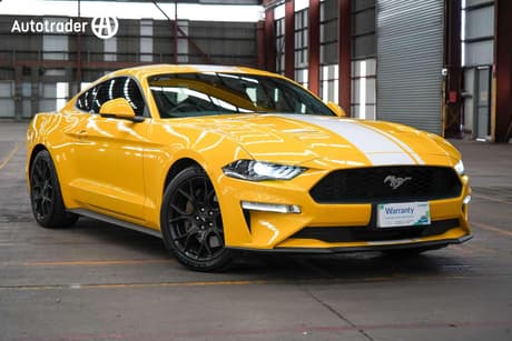Yellow 2018 Ford Mustang Coupe Fastback 2.3 Gtdi