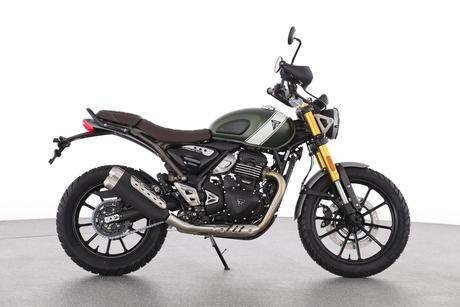 Green 2025 Triumph Scrambler 400 X Road