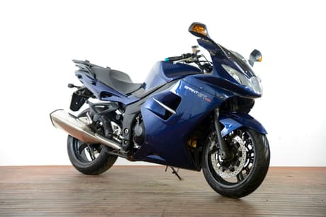 Blue 2011 Triumph Sprint St Abs Road