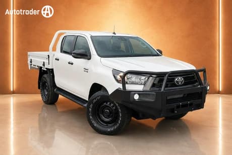 White 2021 Toyota Hilux Double Cab Chassis Sr (4X4)