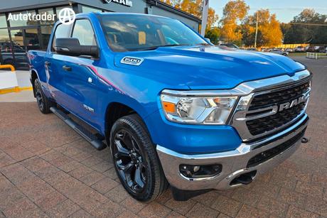 Blue 2023 RAM 1500 Crew Cab Utility Big Horn (5-7 Tub) Mhev (4X4)