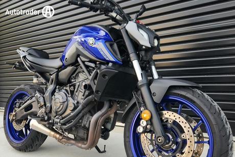 Blue 2021 Yamaha Mt-07 Lams Road
