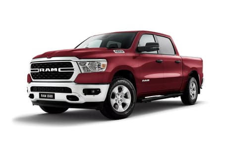 Red 2023 RAM 1500 Crew Cab Utility Big Horn (5-7 Tub) Mhev (4X4)
