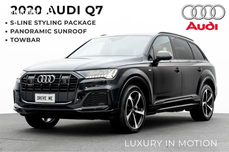 Black 2020 Audi Q7 Wagon 50 Tdi S Line Quattro Mhev