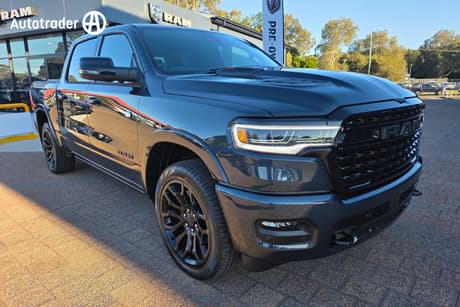 Blue 2025 RAM 1500 Crew Cab Utility Limited Rambox Ho Hurricane