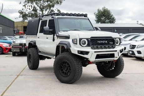White 2025 Toyota Landcruiser 70 Series Double Cab Chassis Lc79 Gxl + Diff Locks