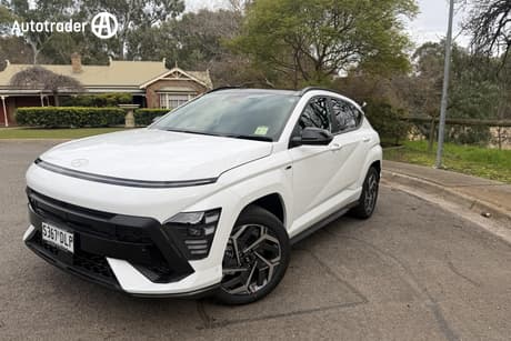 White 2026 Hyundai Kona Wagon Hybrid Premium N Line
