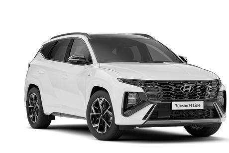 White 2026 Hyundai Tucson Wagon Hybrid (Fwd)