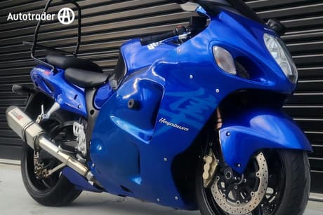 Blue 2007 Suzuki Hayabusa (Gsx1300R) Road