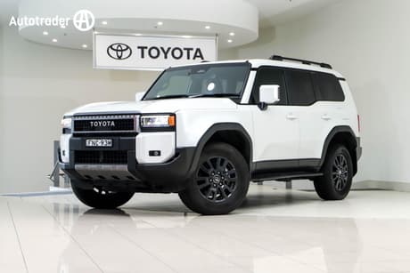 White 2024 Toyota Landcruiser Prado Wagon Gxl Flat Tailgate