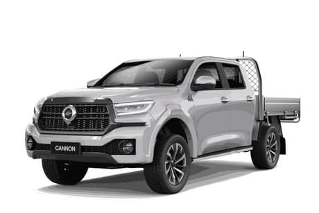 Silver 2026 GWM Cannon Dual Cab Chassis Lux (4X4)