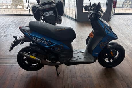 Blue 2014 Piaggio Typhoon 50