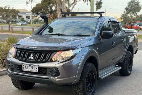 Grey 2016 Mitsubishi Triton Dual Cab Utility Glx Plus (4X4)