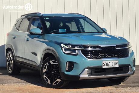 Blue 2022 Kia Seltos Wagon Gt-Line (Fwd) (Two-Tone)