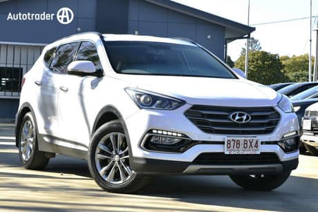 White 2015 Hyundai Santa FE Wagon Elite Crdi (4X4)