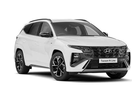 White 2026 Hyundai Tucson Wagon Elite Hybrid (Fwd)