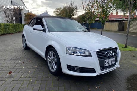 White 2010 Audi A3 Cabriolet 2.0 Tfsi Ambition