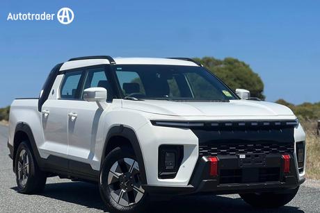 White 2026 KGM Musso Ute Tray EV AWD 4X4
