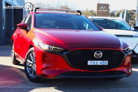 Red 2019 Mazda 3 Hatchback G20 Pure