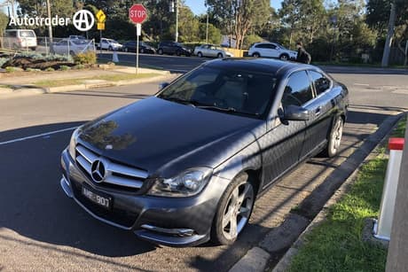 Silver 2013 Mercedes-Benz C250T CDI Coupe
