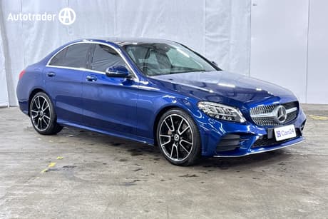 Blue 2019 Mercedes-Benz C200 Sedan