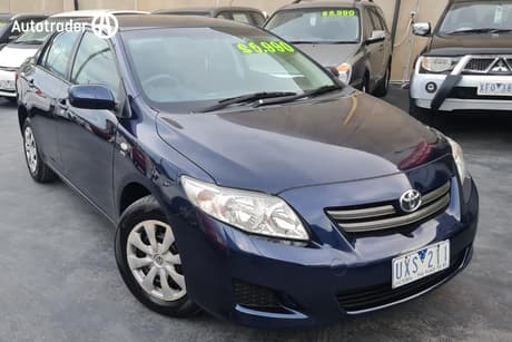 Blue 2007 Toyota Corolla Sedan Ascent