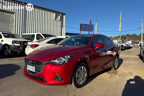 Red 2016 Mazda 2 Sedan Neo