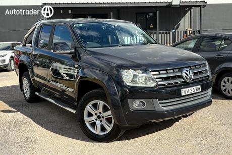 Black 2013 Volkswagen Amarok Ute Tray TDI420 HIGHLINE DUAL CAB 2H MY13 U