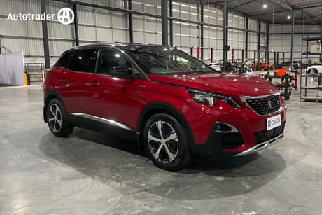 Red 2017 Peugeot 3008 Wagon Gt Line