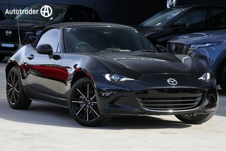 Black 2024 Mazda MX-5 Convertible G20 Roadster Gt