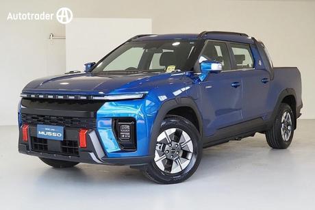 Blue 2026 KGM Musso Ute Tray EV AWD 4X4