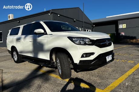 White 2021 Ssangyong Musso Crew Cab Utility Elx