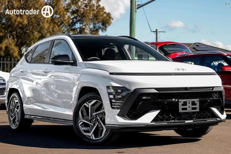 White 2026 Hyundai Kona Wagon Hybrid Premium N Line