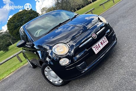 Black 2014 Fiat 500 Hatchback Pop