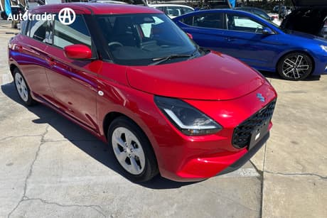 Red 2025 Suzuki Swift Hatchback Hybrid Plus